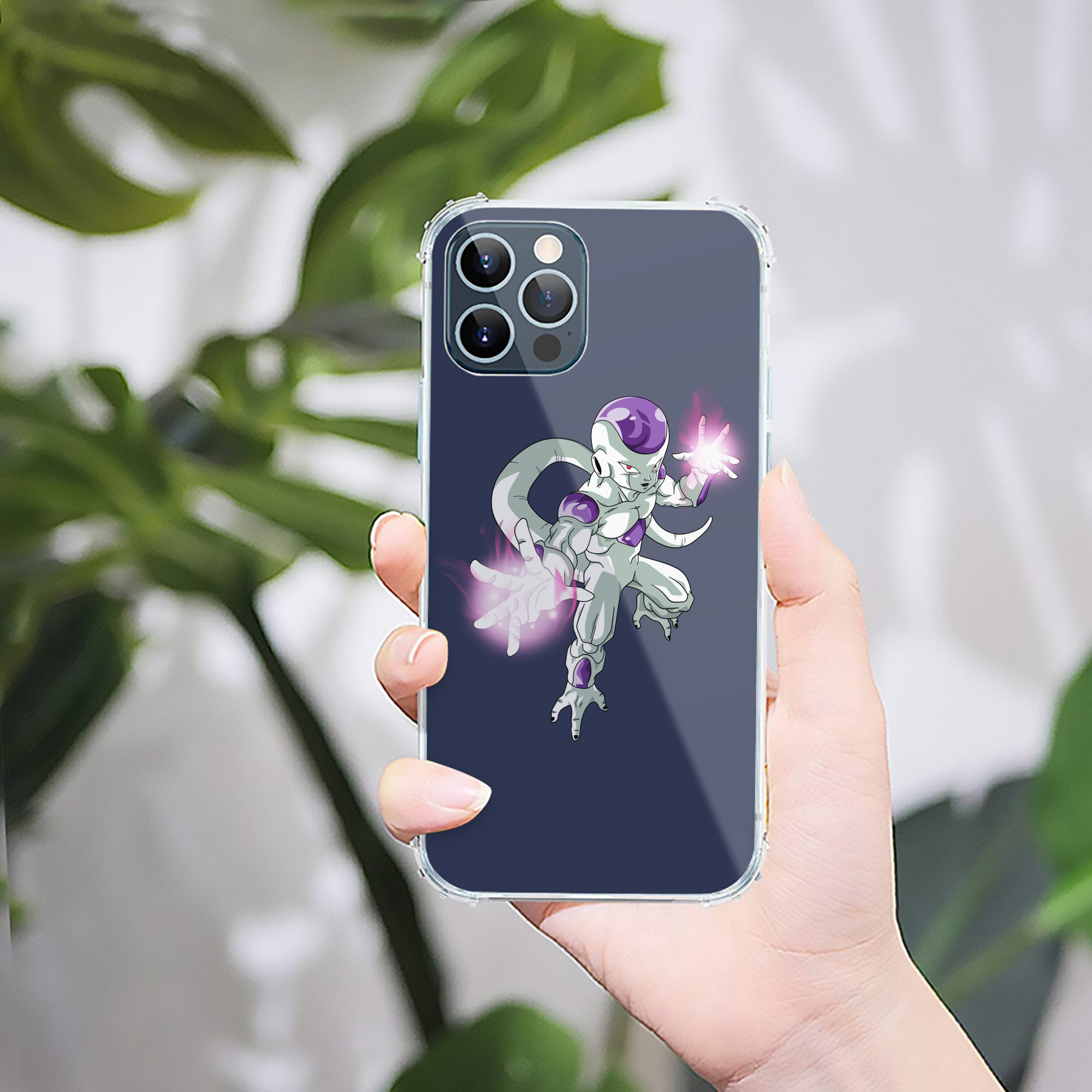 （画像用） ドラゴンボール フリーザ DRAGON BALL Frieza 【iPhone 12シリーズ対応】透明スマホケース（クリアソフトケース）